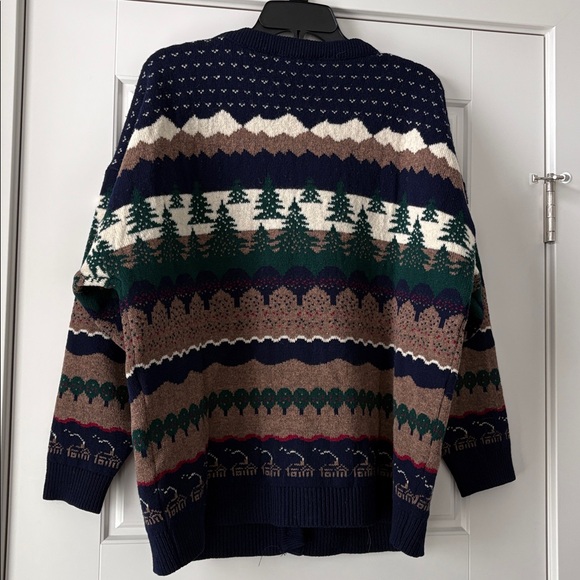 Pure Wool Vintage Northern Reflections for Parkhurst cardigan sweater size L. - Picture 7 of 10